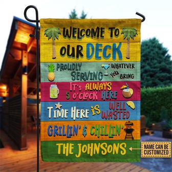 Grillin And Chillin Personalized Flag - Gift for Garden - Thegiftio UK