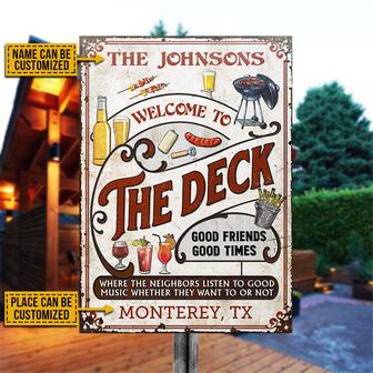 Listen To The Good Music Personalized Metal Sign - BBQ Gift - Thegiftio UK