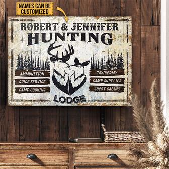 Personalized Deer Hunting Lounge Metal Sign - Thegiftio UK