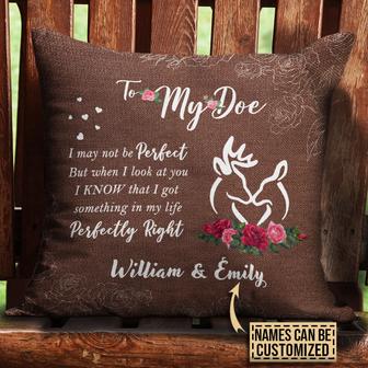 My Perfectly Right Doe Custom Pillow - Gift for Deer Lovers - Thegiftio UK