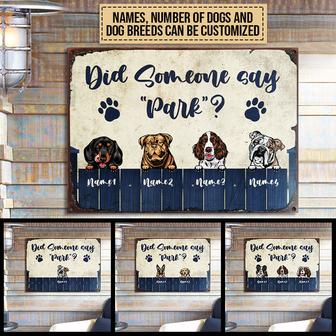 Someone Say Park Personalized Metal Sign - Thegiftio UK