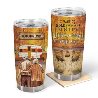 I Want To Hold Your Hand Custom Tumbler - Gift for Couples - Thegiftio UK