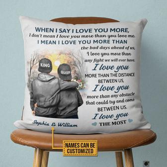 Love You The Most Personalized Pillow - Gift for Couples - Thegiftio UK