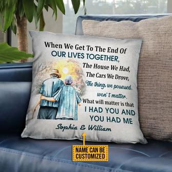 When We Get Personalized Pillow - Anniversary Gift - Thegiftio UK