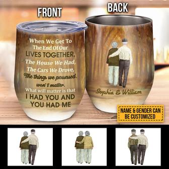When We Get Custom Wine Tumbler - Anniversary Gift - Thegiftio UK