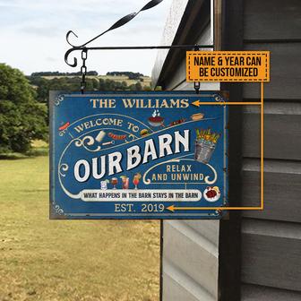 What Happens Personalized Metal Sign - Gift for Farmers - Thegiftio UK
