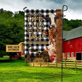 Better On The Farm Personalized Flag - Gift for Farmers - Thegiftio UK