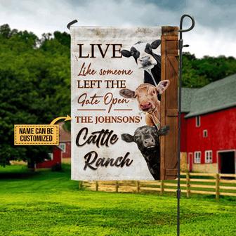 Left Gate Open Personalized Flag - Gift for Farm Lovers - Thegiftio UK