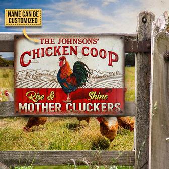 Rise And Shine Personalized Metal Sign - Gift for Farmers - Thegiftio UK