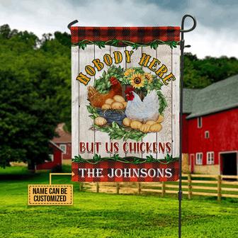 Nobody Here Personalized Flag - Gift for Farm Lovers - Thegiftio UK