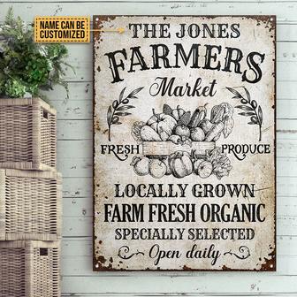 Personalized Farm Fresh Organic Custom Metal Sign - Gift - Thegiftio UK