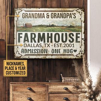 One Hug Personalized Metal Sign - Gift for Farm Lovers - Thegiftio UK