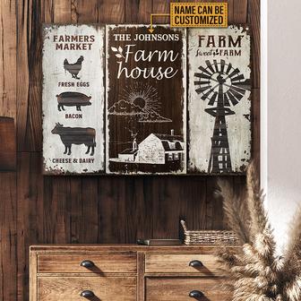 Farmhouse Sweet Market Custom Metal Sign - Gift for Friends - Thegiftio UK