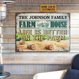 Better On The Farm Personalized Metal Sign - Farm Gift - Thegiftio UK