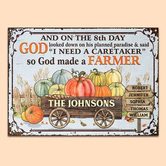 Farm So God Made Autumn Custom Metal Sign - Fall Gift - Thegiftio UK
