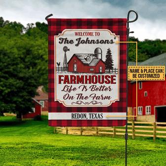 Better On The Farm Personalized Flag - Gift for Farmers - Thegiftio UK