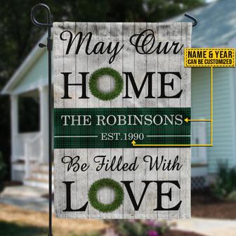 Farmhouse Filled With Love Personalized Flag - Gift for Home - Thegiftio UK