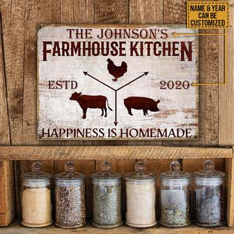Personalized Farmhouse Kitchen Custom Metal Sign - Home Gift - Thegiftio UK