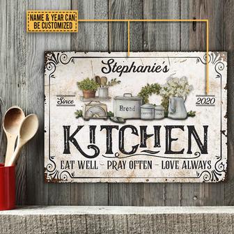 Farmhouse Kitchen Love Always Custom Metal Sign - Home Gift - Thegiftio UK