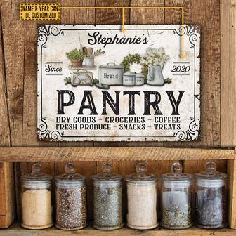 Personalized Farmhouse Pantry Custom Metal Sign - Home Gift - Thegiftio UK