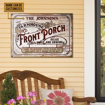 Farmhouse Porch Good Music Personalized Metal Sign - Gift - Thegiftio UK