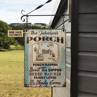 Farmhouse Porch Nappin Custom Metal Sign - Gift for Home - Thegiftio UK