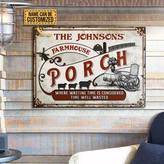 Wasting Time Personalized Metal Sign - Gift for Home Decor - Thegiftio UK