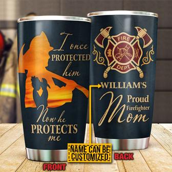 Firefighter Proud Mom Personalized Tumbler - Gift for Mom - Thegiftio UK