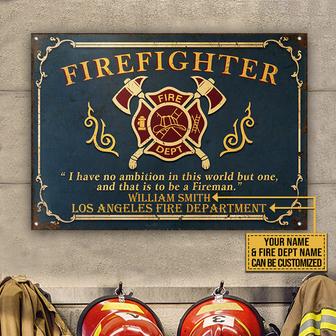 Firefighter To Be Personalized Sign - Gift for Firefighter - Thegiftio UK