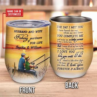 Partners For Life Personalized Wine Tumbler - Couple Gift - Thegiftio UK