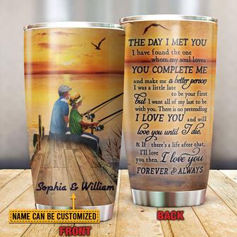 The Day I Met You Custom Tumbler - Gift for Couples - Thegiftio UK