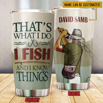 I Fish Personalized Tumbler - Gift for Fishing Lovers - Thegiftio UK