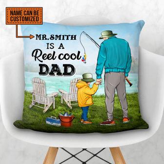 Fishing Reel Cool Dad Personalized Pillow - Gift for Dad - Thegiftio UK
