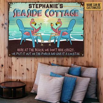 Personalized Flamingo Give It Custom Metal Sign - Thegiftio UK