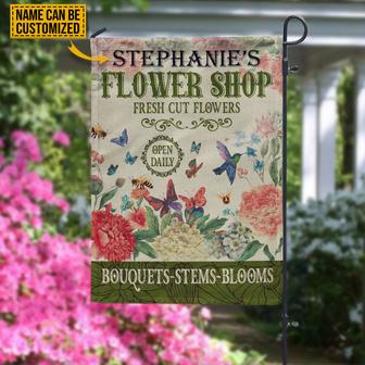 Personalized Floristry Cut Fresh Custom Flag - Garden Gift - Thegiftio UK