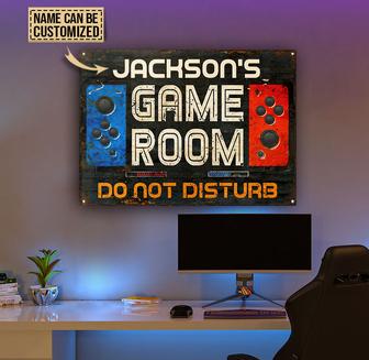 Gaming Room Not Disturb Custom Metal Sign - Gift for Gamers - Thegiftio UK