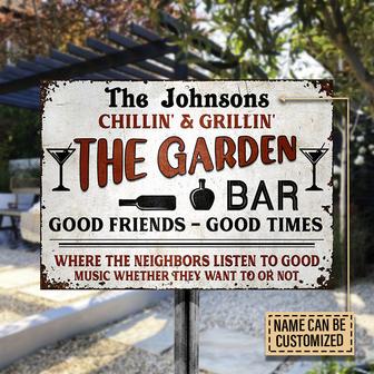 Beer Good Music Personalized Metal Sign - Garden Bar Gift - Thegiftio UK