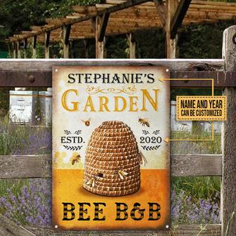 Garden Bee Hives Custom Metal Sign - Gift for Gardeners - Thegiftio UK