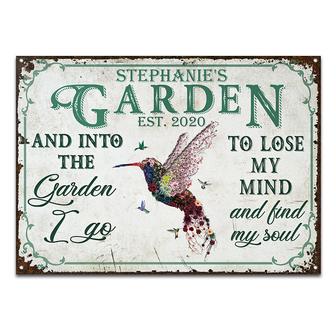 Find My Soul Personalized Metal Sign - Gift for Gardeners - Thegiftio UK