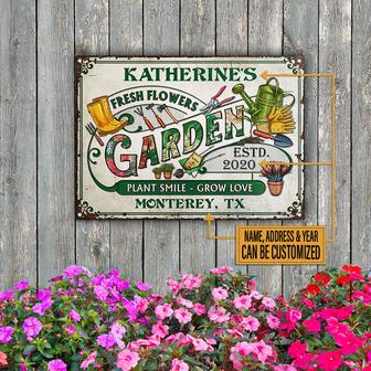 Garden Fresh Flowers Custom Metal Sign - Gift for Gardeners - Thegiftio UK