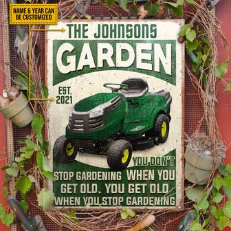 Get Old Personalized Metal Sign - Gift for Garden Lovers - Thegiftio UK