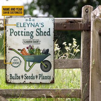 Personalized Garden Shop Bulbs Customized Metal Sign - Thegiftio UK