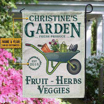 Personalized Garden Herbs Custom Flag - Gift for Gardeners - Thegiftio UK