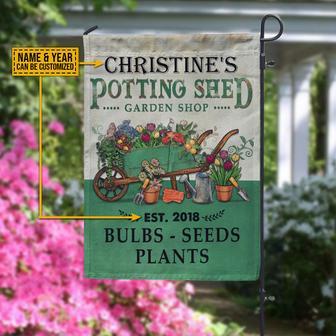 Personalized Potting Shed Custom Flag - Gift for Gardeners - Thegiftio UK