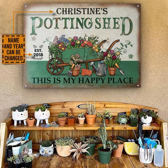 This Is My Happy Place Custom Metal Sign - Gardeners Gift - Thegiftio UK