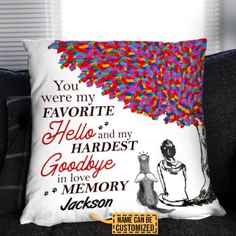 You Are My Favorite Hello Personalized Pillow - Thegiftio UK