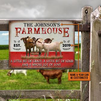 A Little Bit Of Goat Custom Metal Sign - Gift for Farmhouse - Thegiftio UK