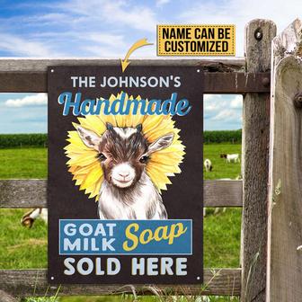 Personalized Goat Milk Sunflower Custom Metal Sign - Gift - Thegiftio UK
