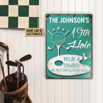 Golf 19th Hole Relax Custom Metal Sign - Gift for Golfers - Thegiftio UK