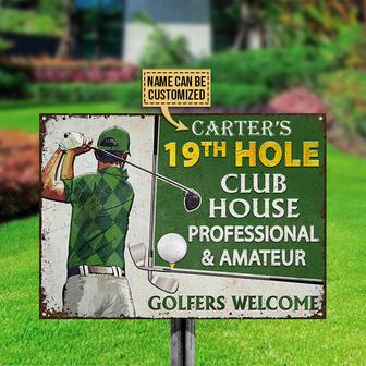 Golf 19th Hole Welcome Personalized Sign - Gift for Golfers - Thegiftio UK